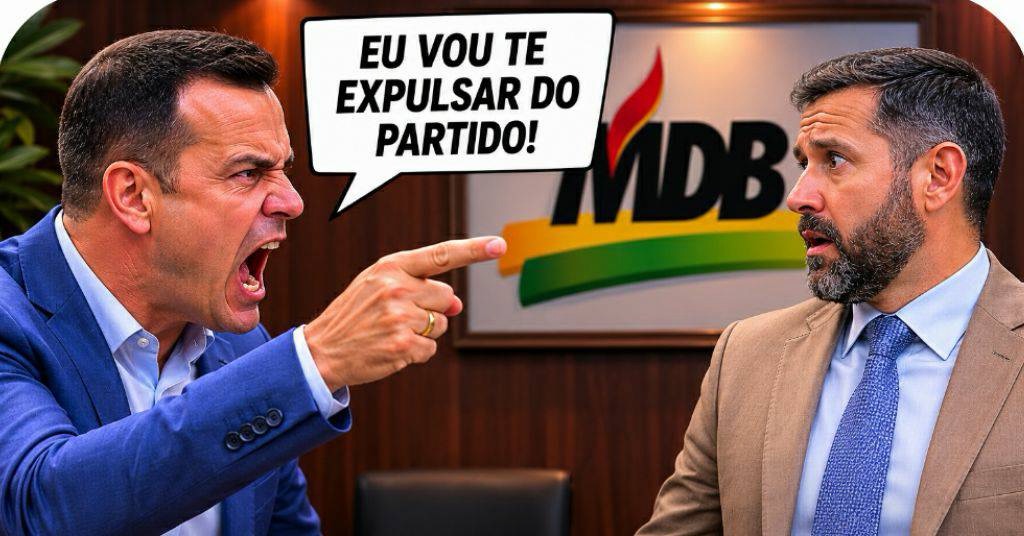 BOMBA NOS BASTIDORES: Chefões do MDB ameaçam expulsar deputado Giovani Ratinho após vazamento de plano para enterrar denúncia explosiva